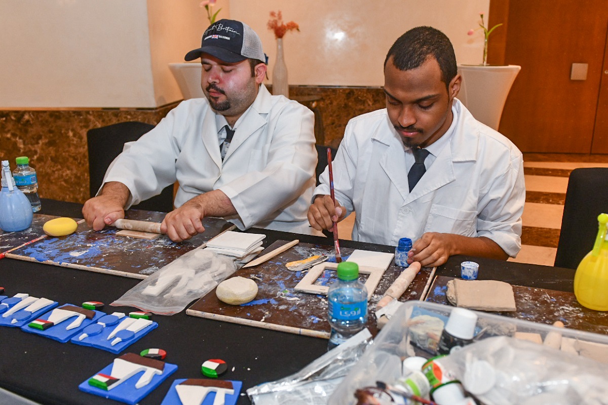 جانب من ورش العمل المقامة على هامش الاحتفال بيوم الصحة النفسبة العالمي