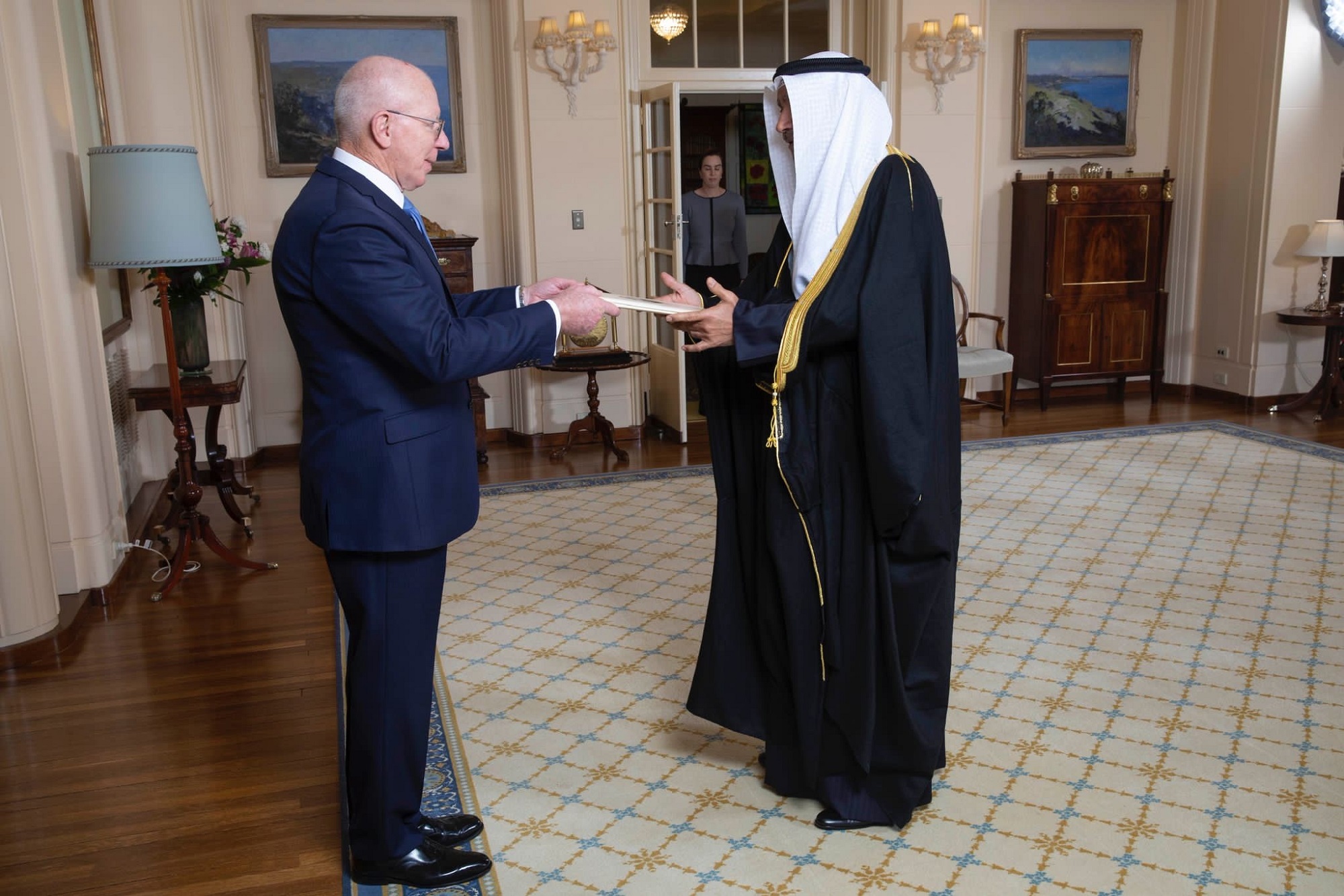 KUNA Bassam AlQabandi presents credentials as Kuwait ambassador to