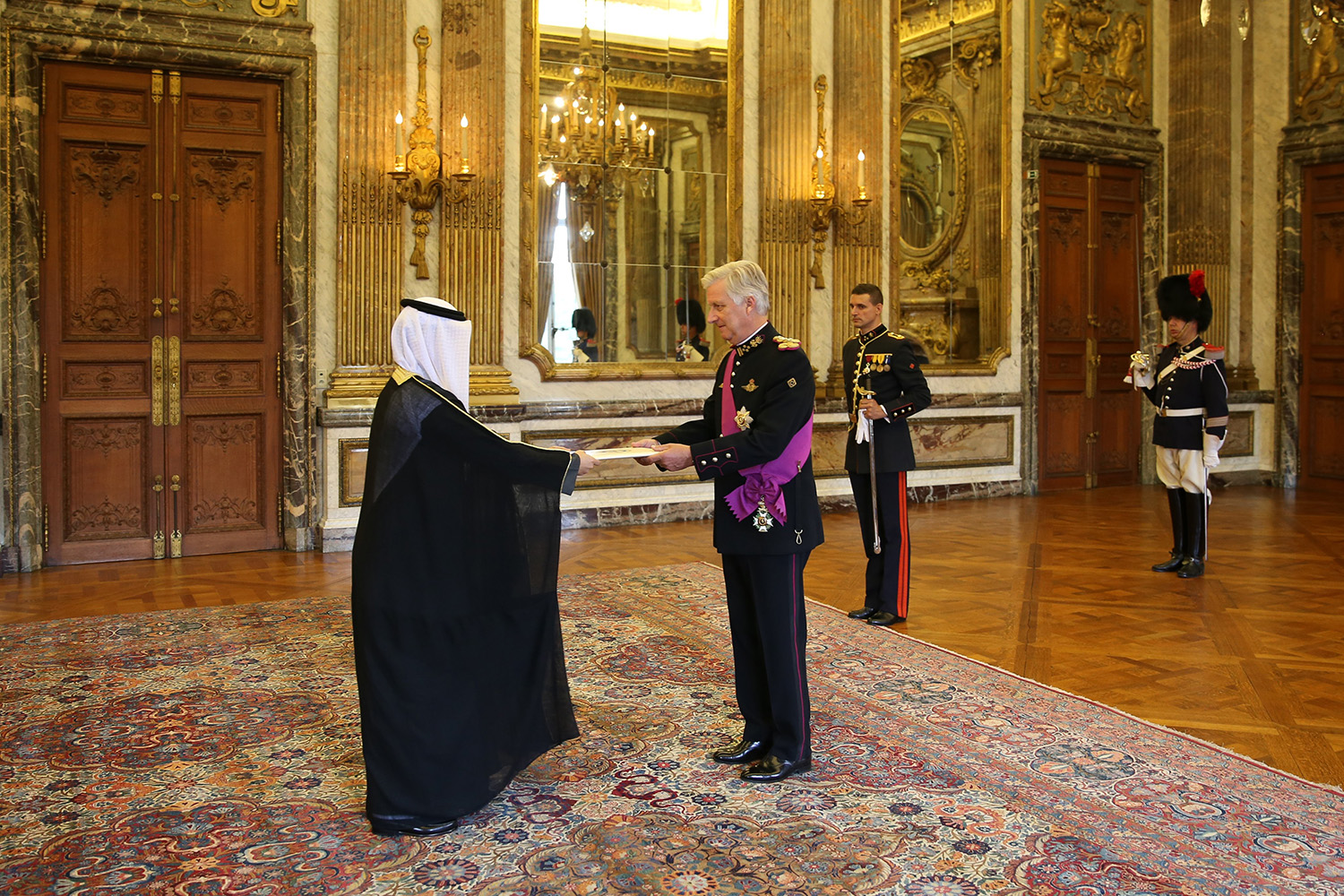 Kuwait ambassador to Belgium presents credentials to King Philippe
