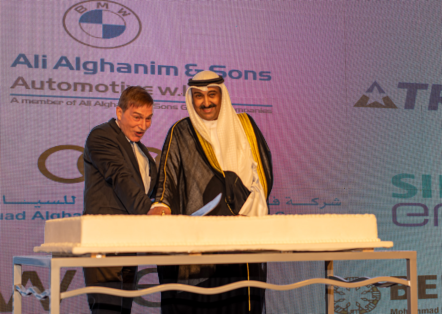 Kuwait's Acting Deputy Foreign Minister Ambassador Waleed Al-Khobaizi attends a ceremony