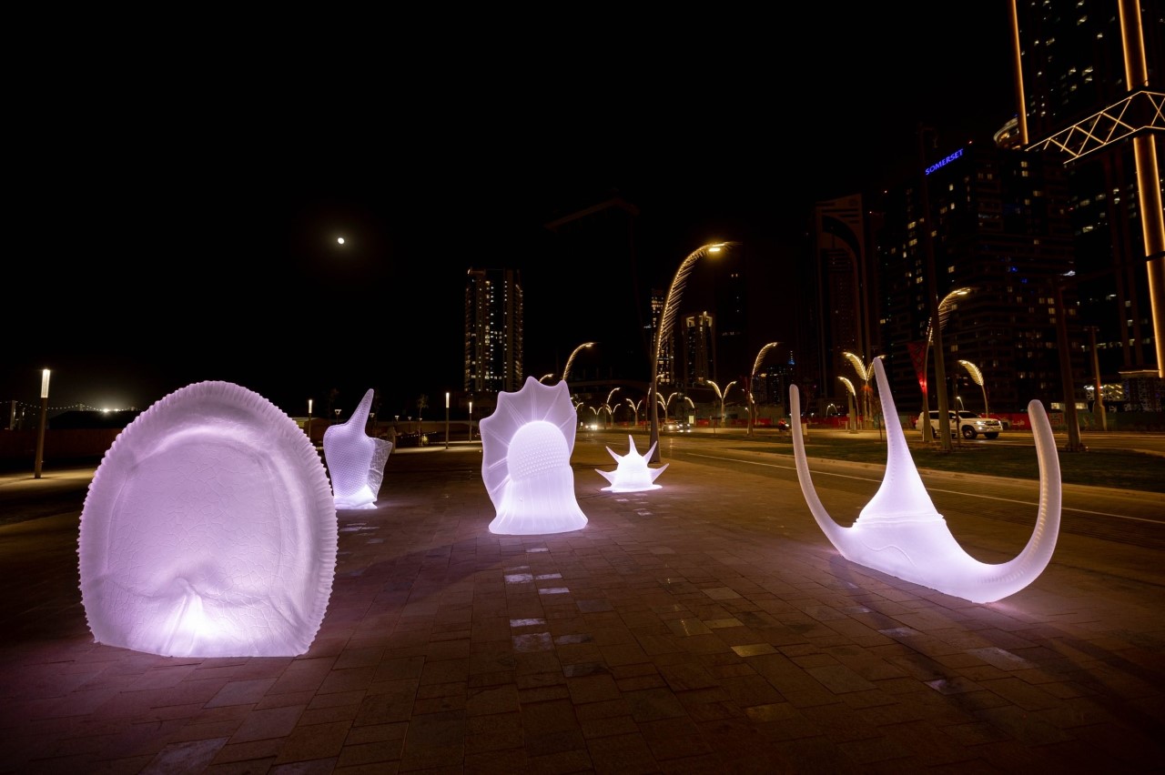 Qadiri's glass sculptures at FIFA World Cup in Qatar