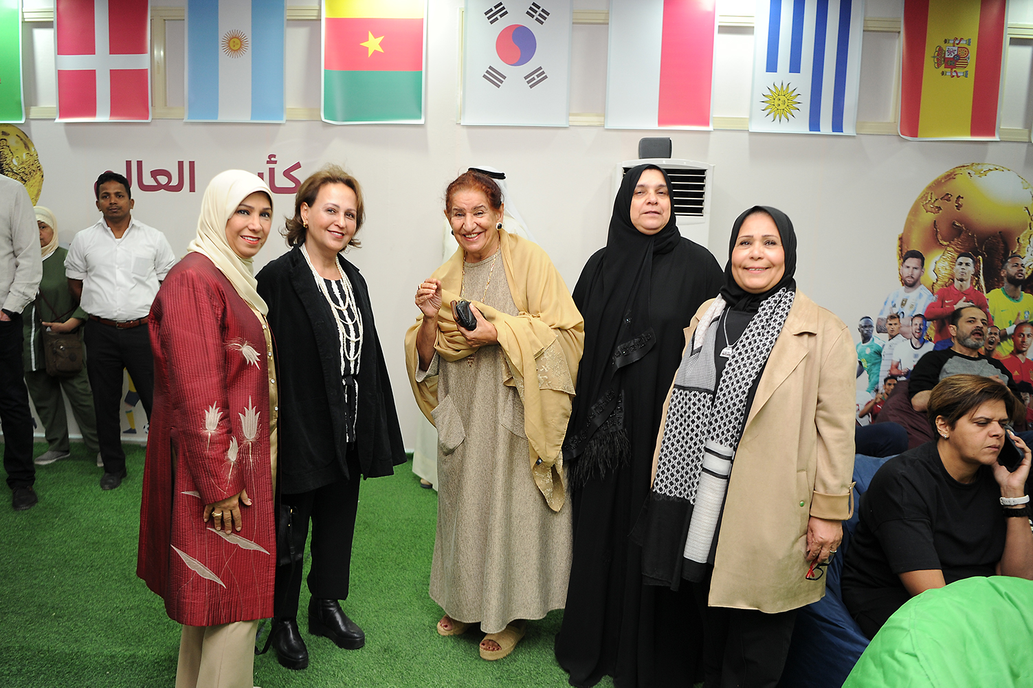 Kuwaiti Tomooh Sports Club Chairwoman Rehab Bouresly and Sheikha Sheikha Al-Abdullah 