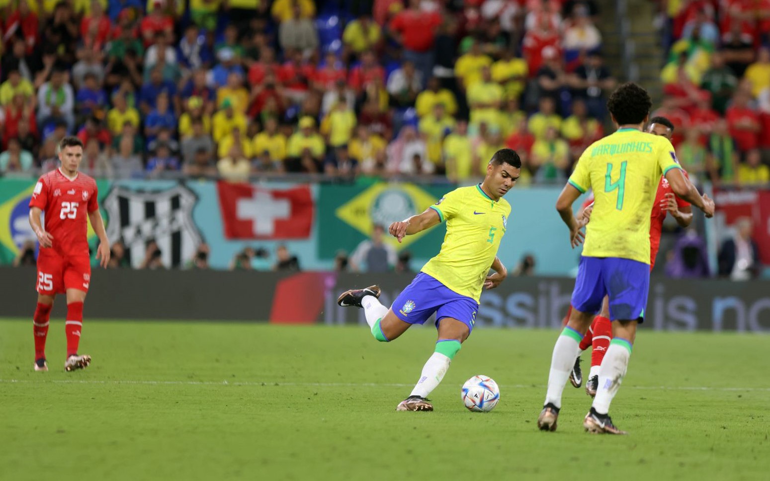 اللاعب كاسيميرو أحرز هدف الفوز للمنتخب البرازيلي في الدقيقة الـ83