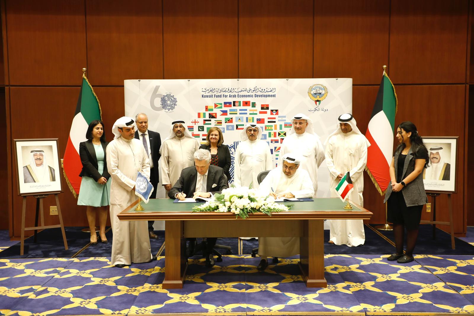 Kuwait Fund for Arab Economic Development (KFAED) inked with the UN Higher Commissioner for Refugees