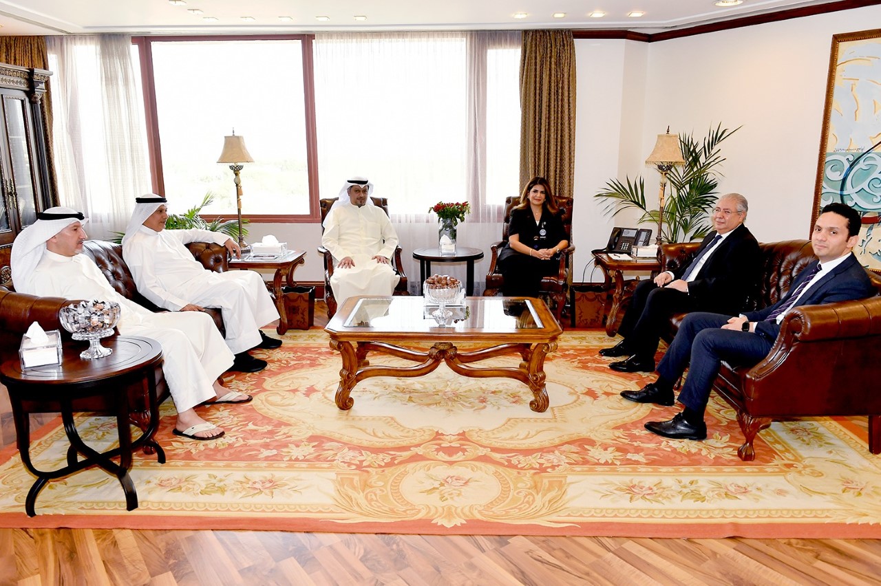 Director General of Kuwait News Agency (KUNA) Dr. Fatma Al-Salem met with Egyptian Ambassador to Kuwait Osama Shaltout