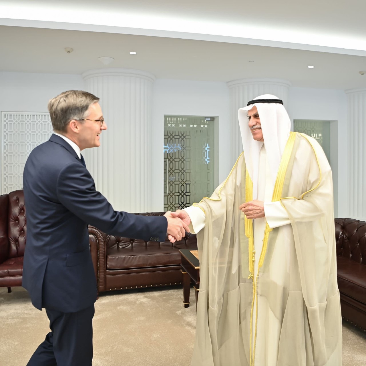 The Speaker of Kuwait National Assembly Ahmad Al-Sadoun received he Counselor of the US Department of State Derek Chollet