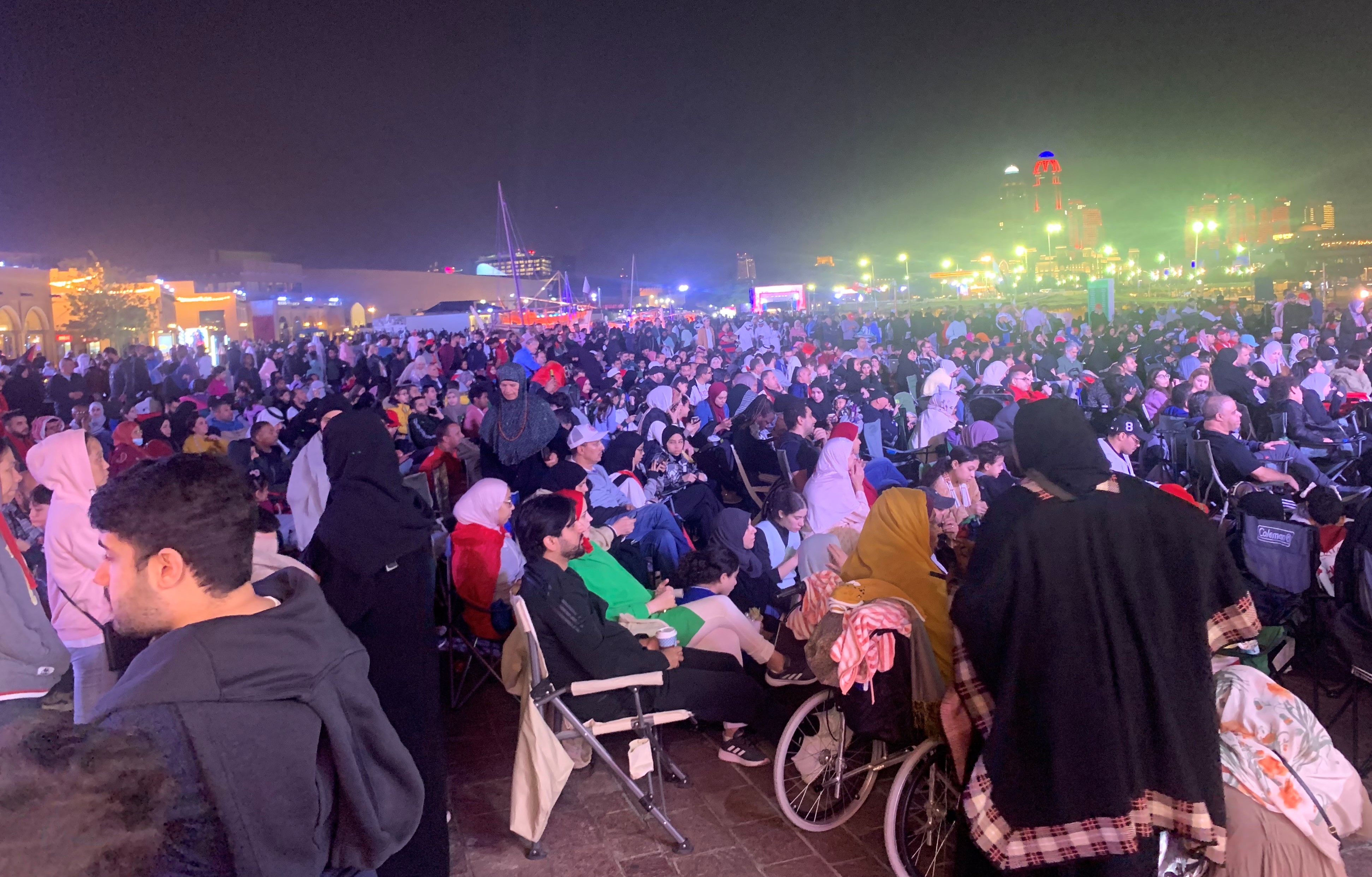 كونا La « Fan Zone » aux couleurs du Maroc رياضة 10/12/2022