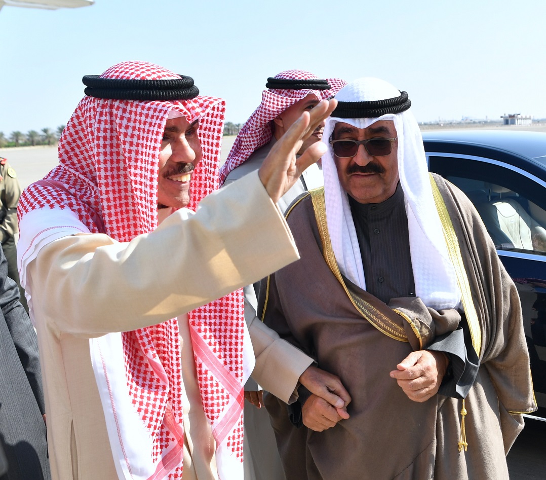 سمو أمير البلاد الشيخ نواف الأحمد الجابر الصباح يغادر إلى ايطاليا في زيارة خاصة