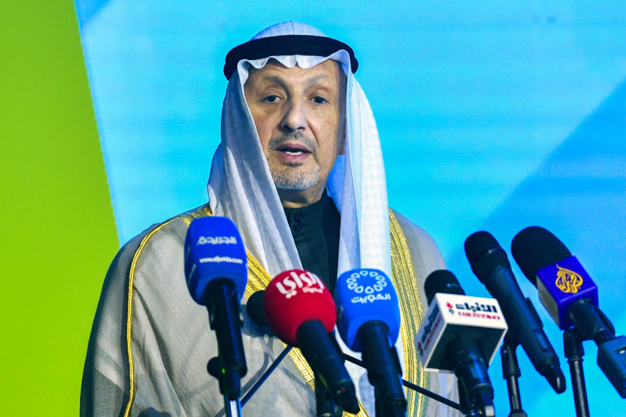 وزير الخارجية الكويتي خلال كلمته الإفتتاحية