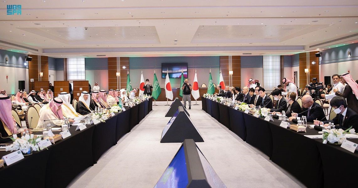 جانب من الاجتماع الوزاري الأول ل(الحوار الوزاري السعودي الياباني للطاقة)