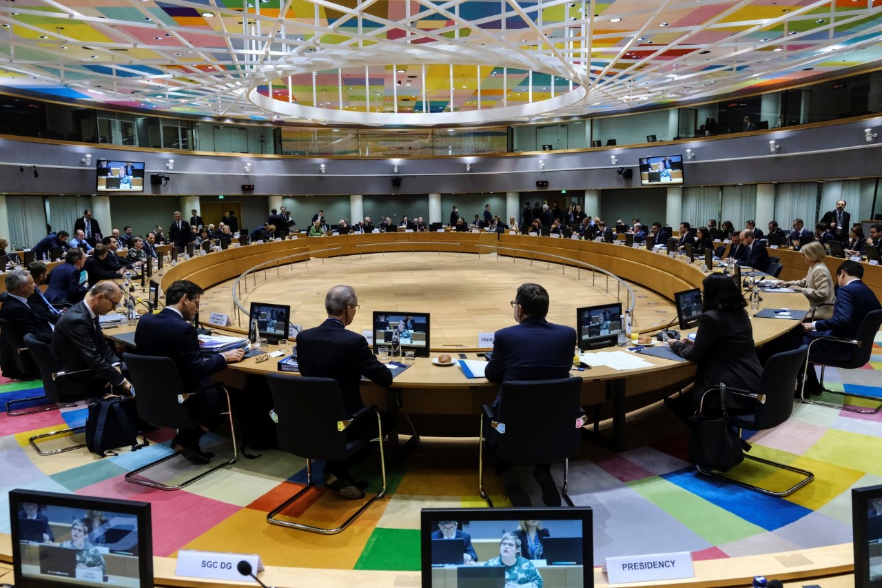 Meeting of EU Economnic and Finance Ministers in Brussels