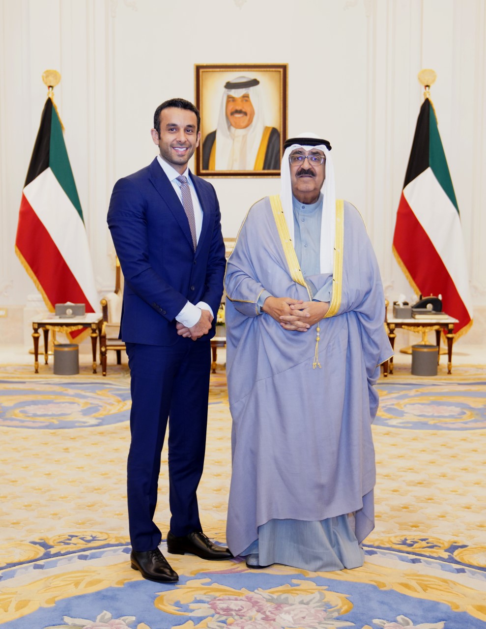 His Highness the Crown Prince Sheikh Mishal Al-Ahmad Al-Jaber Al-Sabah received  orthopedic surgeon Dr. Muthana Sartawi