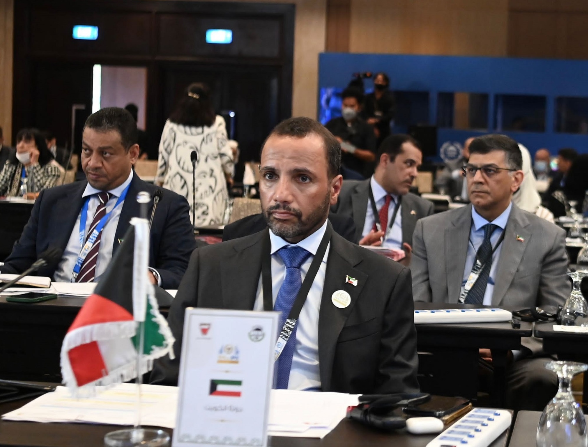 رئيس مجلس الأمة خلال مشاركته بالاجتماع التنسيقي للمجموعة العربية