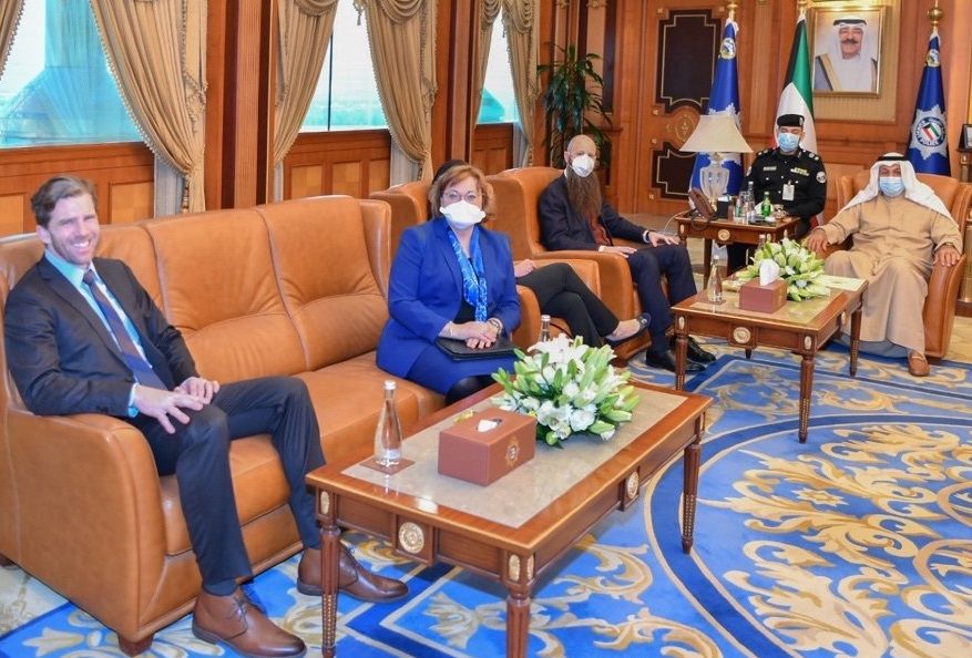 First Deputy Prime Minister and Minister of Interior receives Deputy Chief of Mission at US Embassy in Kuwait