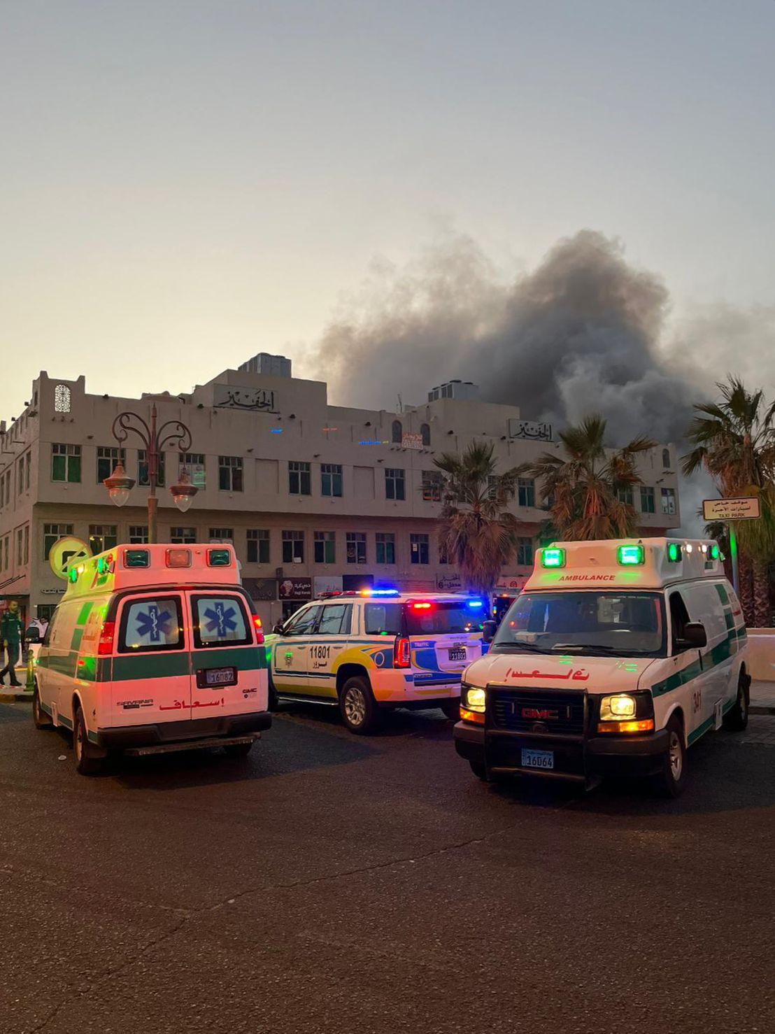 Fourteen injuries from Mubarakiya fire