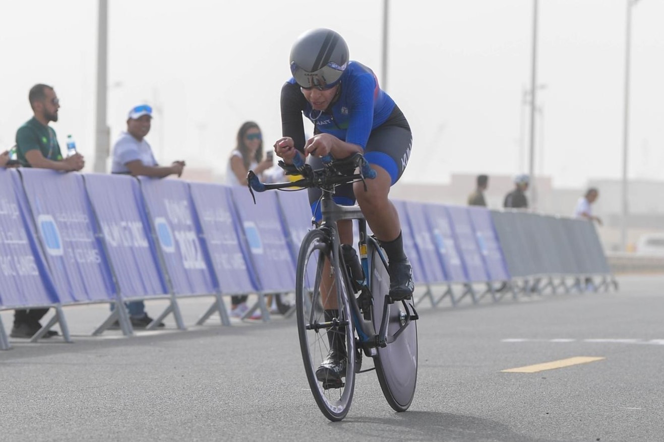 Kuwaiti cyclist Latifa Al-Yassin