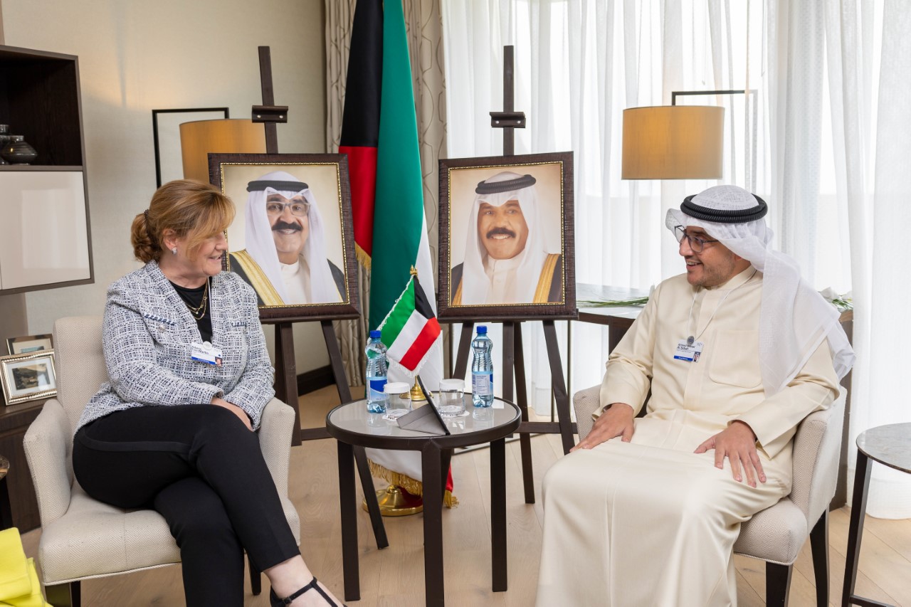 Foreign Minister Sheikh Dr. Ahmad Nasser Al-Mohammad Al-Sabah met with President of Google Cloud International Adaire Fox-Martin