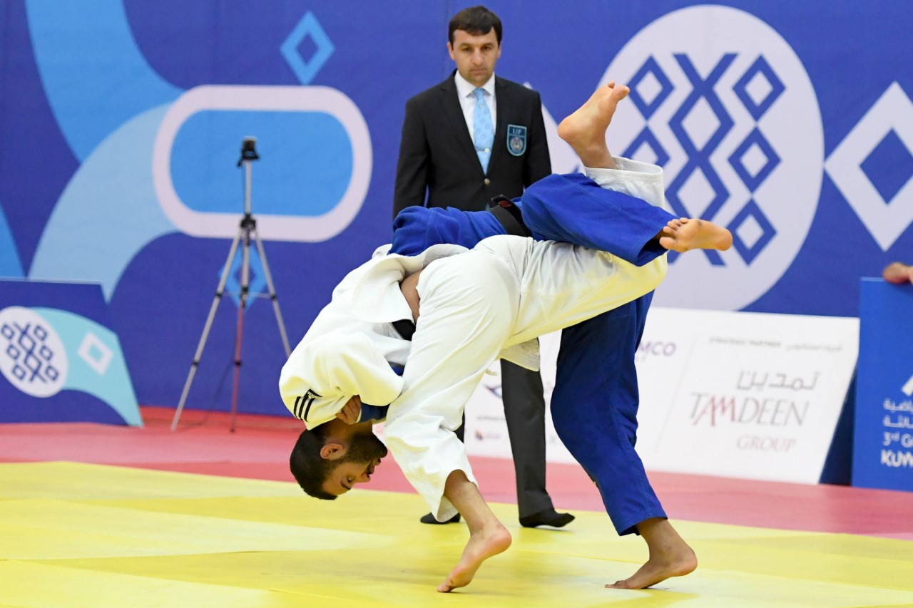 Une partie de judo au Jeux du Golfe