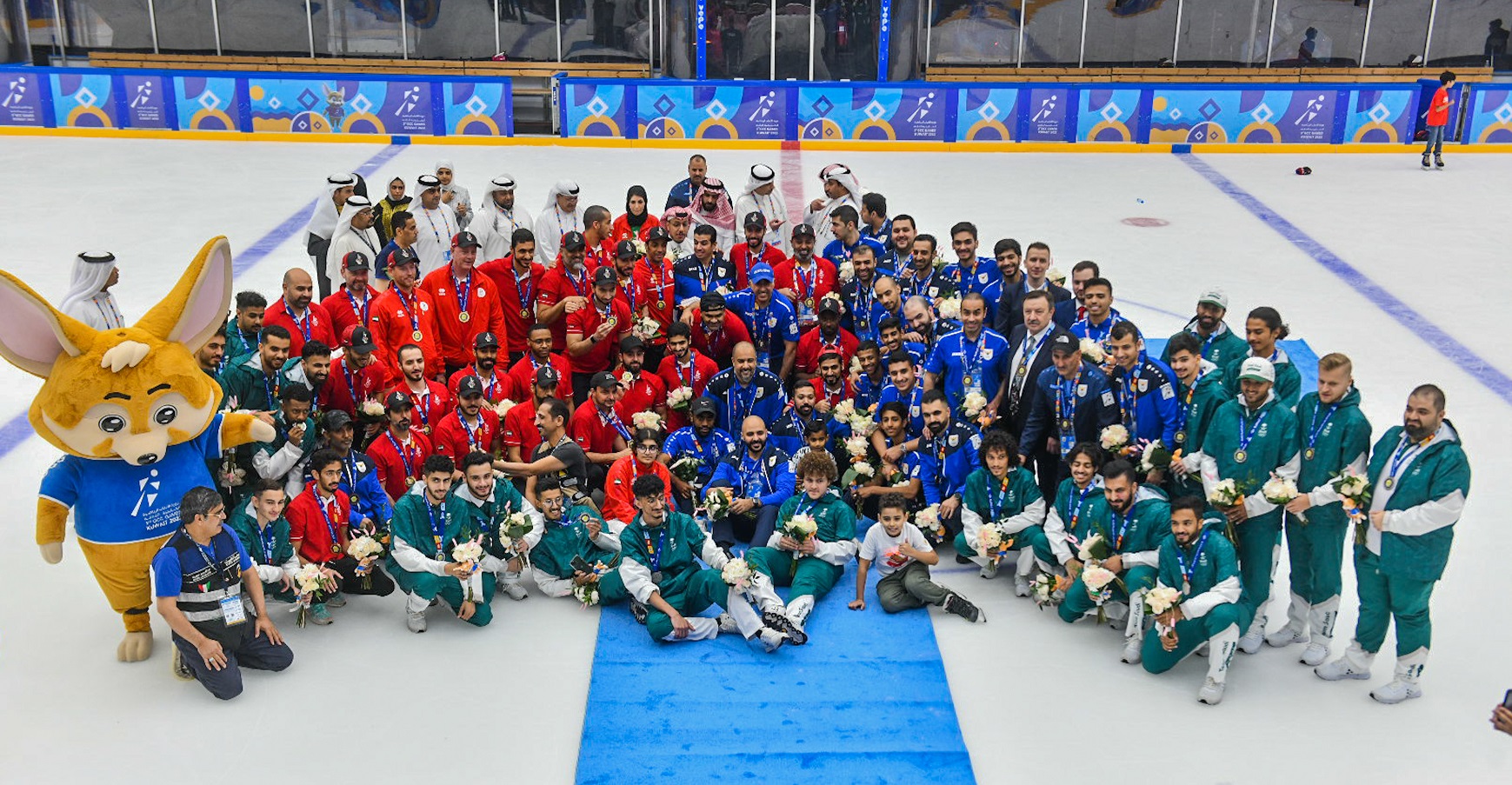 All winners of the three top posts of Ice Hockey GCC Games