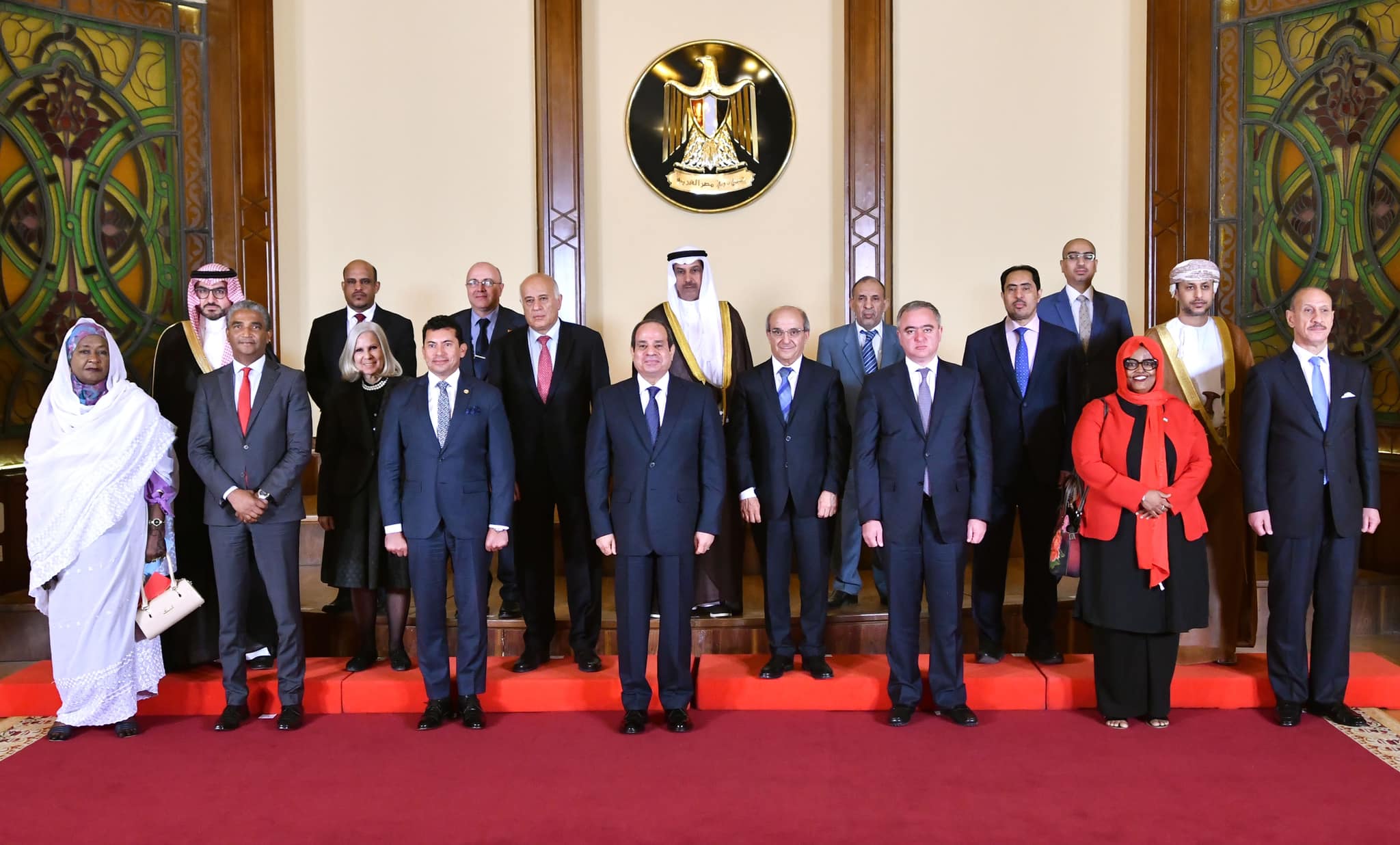 الرئيس المصري يلتقي وزراء الشباب والرياضة العرب