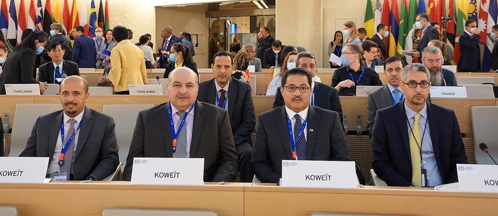وزير العدل المستشار جمال الجلاوي خلال مشاركته في فعاليات مؤتمر العمل الدولي بجنيف