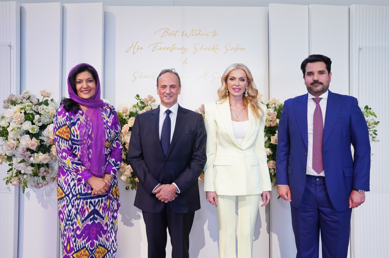 سفيرة المملكة العربية السعودية و سفير قطر لدى الولايات المتحدة مع سفير دولة الكويت لدى الولايات المتحدة