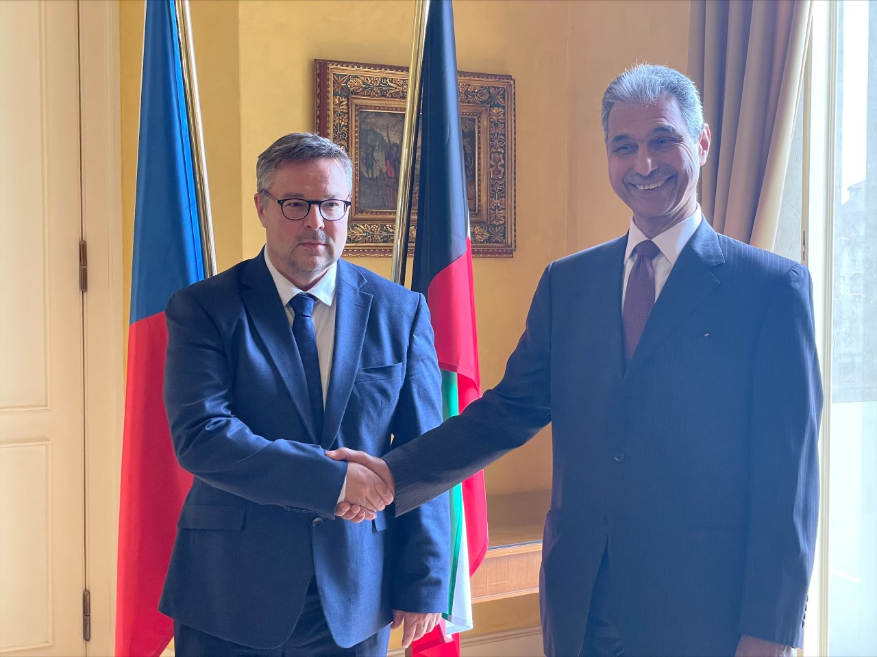 Kuwaiti Deputy Foreign Minister with Deputy Minister of Foreign Affairs for Non-European Countries, Economic and Development Cooperation of the Czech Republic