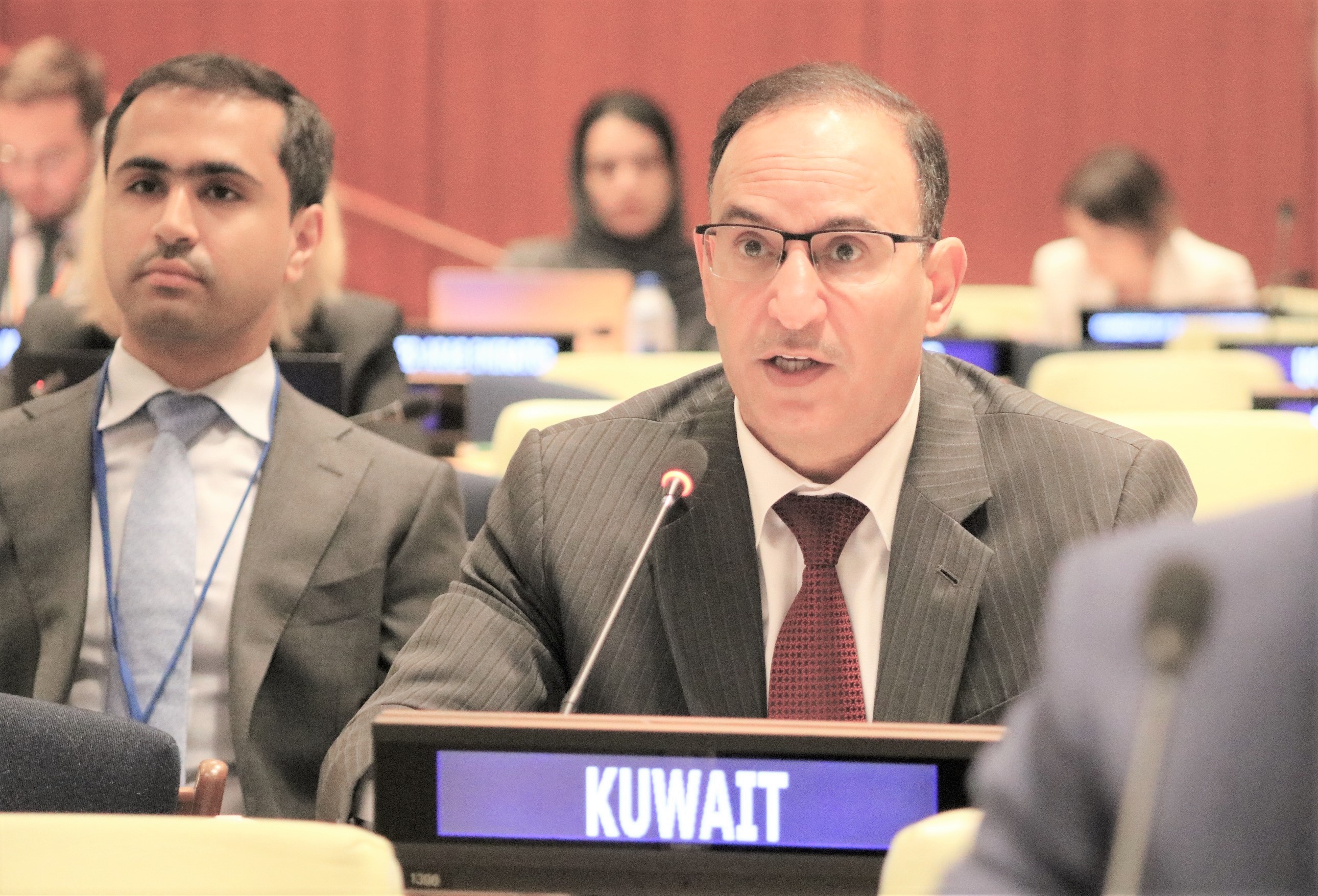 Le représentant permanent du Koweït auprès de l’ONU, Mansour Al-Oteibi.