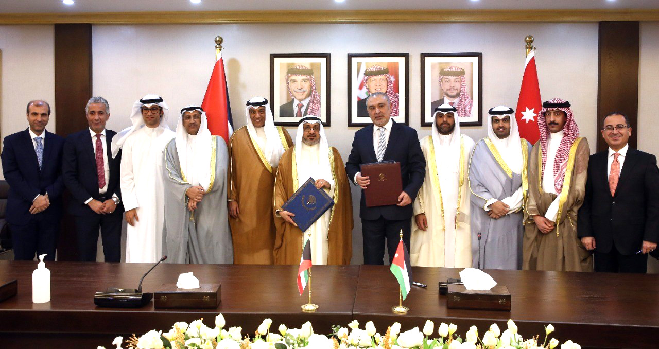 جانب من حفل توقيع اتفاقيات قرض من الصندوق الكويتي للتنمية للاردن