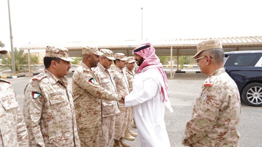 Minister of Defense during his visit to Saleh Al-Mohammad Al-Ali Brigade/94