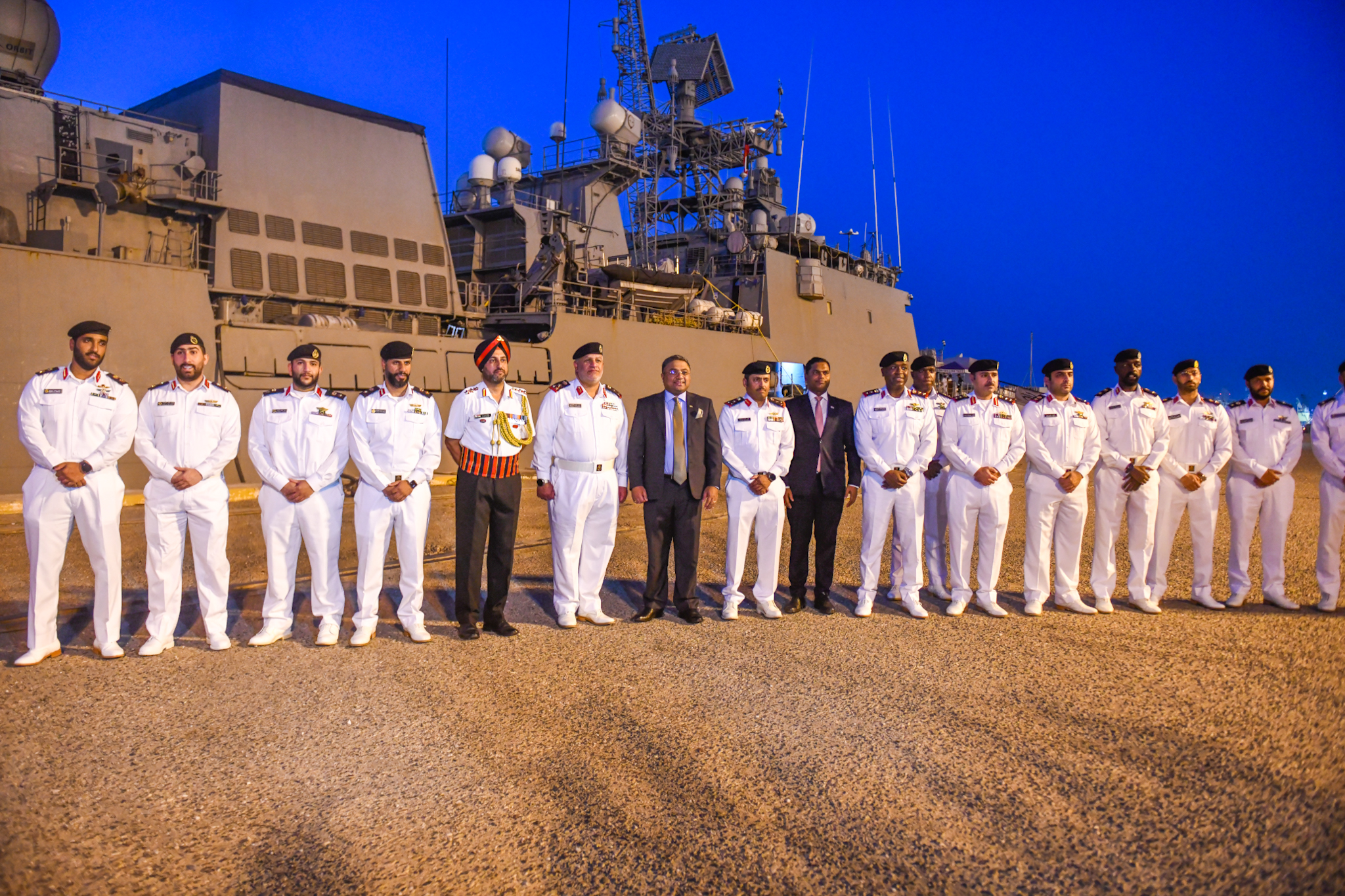 Indian frigate INS Teg docks at Kuwait's Shuwaikh Port
