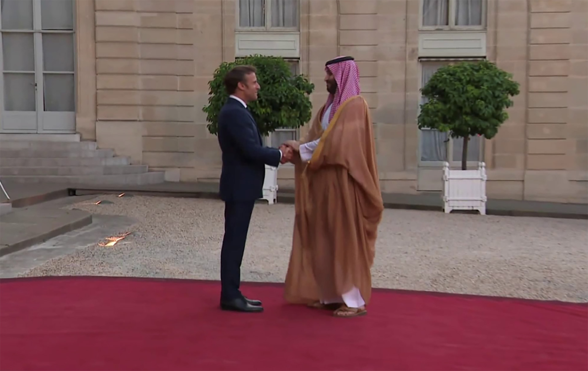 Saudi Crown Prince with French President