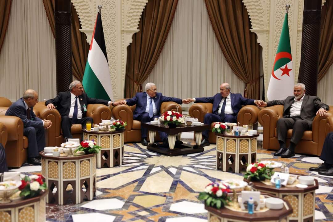 Algerian president unites Palestinian president and Hamas leader