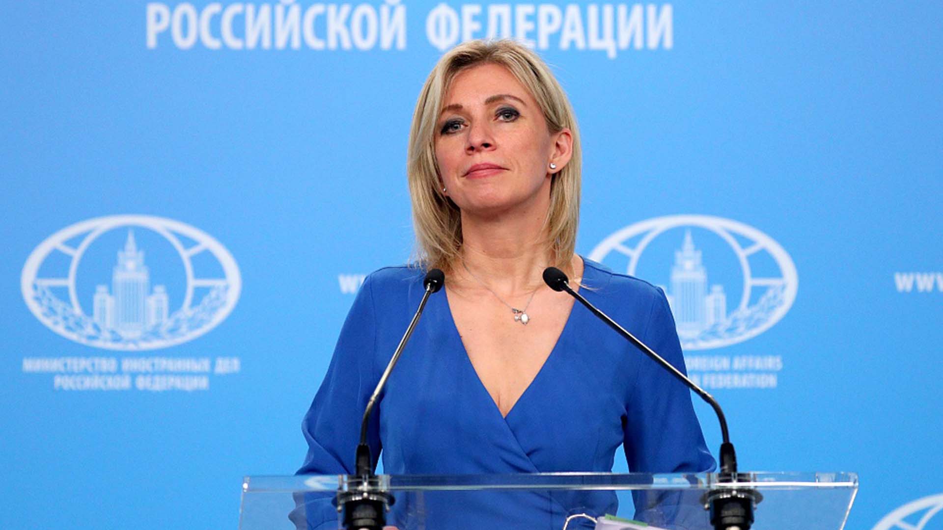 La porte-parole du ministère russe des Affaires étrangères, Maria Zakharova.