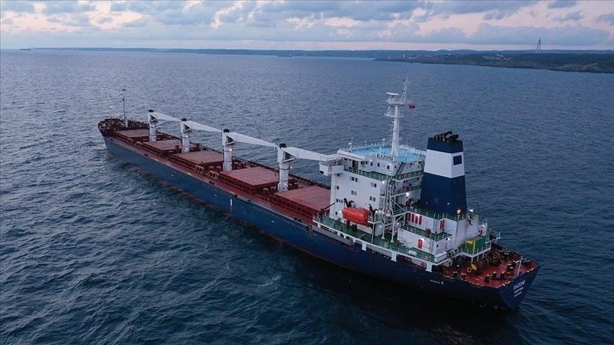 First grain-laden ship from the Ukraine to port of Tripoli, Lebanon