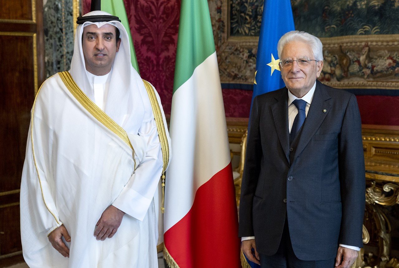 Kuwait's new ambassador to Italy presents credentials
