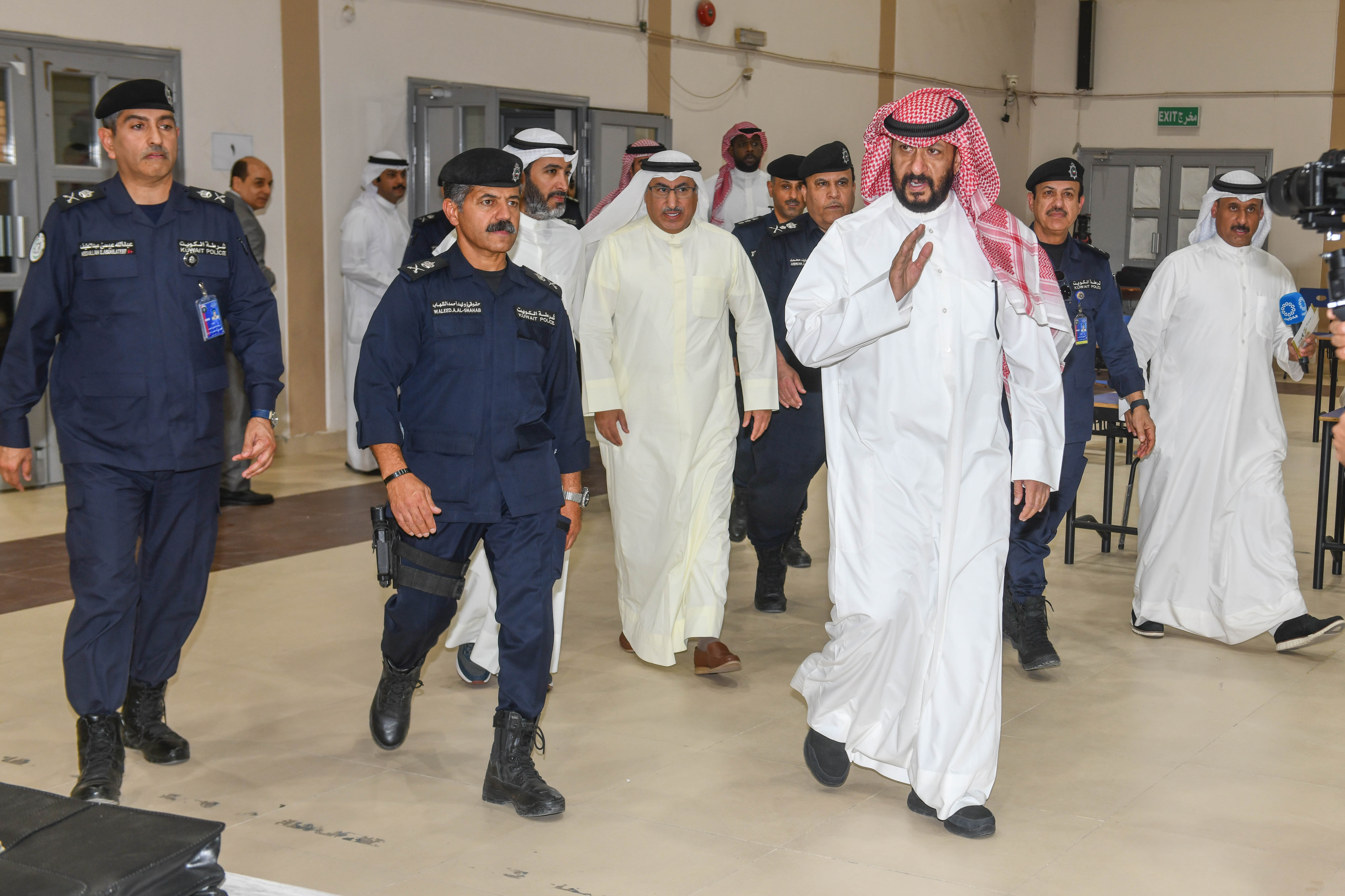 Sheikh Talal Khaled Al-Sabah during his inspection tour to some polling stations
