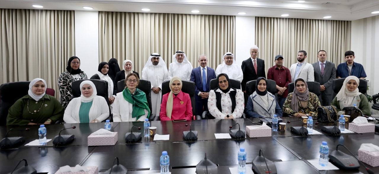 Palestinian Prime Minister while receiving a Kuwaiti delegation tasked with contracting Palestinian teachers