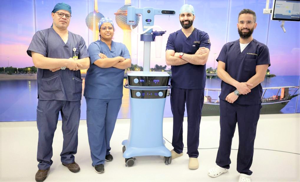 Les chirurgiens ayant mis en place la nouvelle technique.