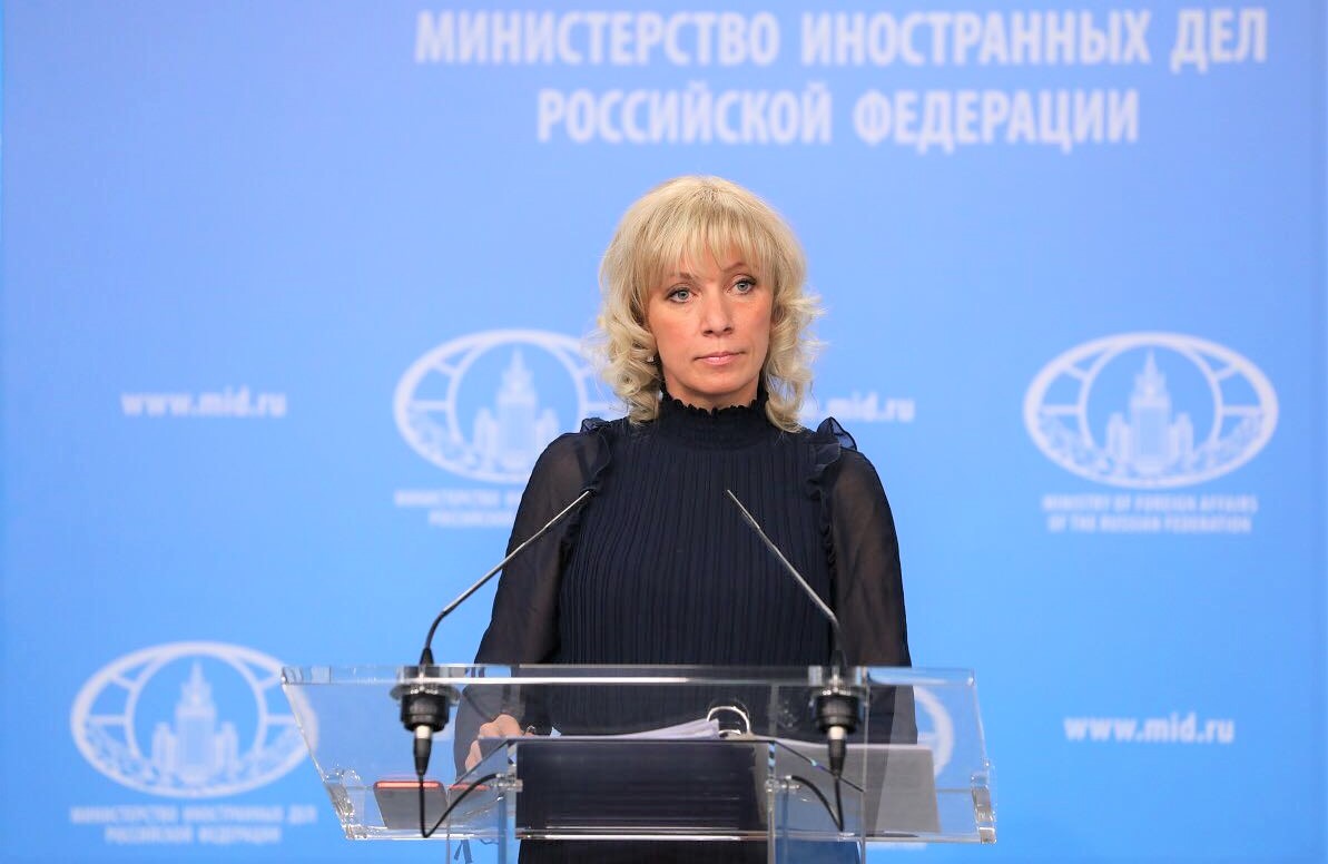 La porte-parole du ministère russe des Affaires étrangères, Maria Zakharova.