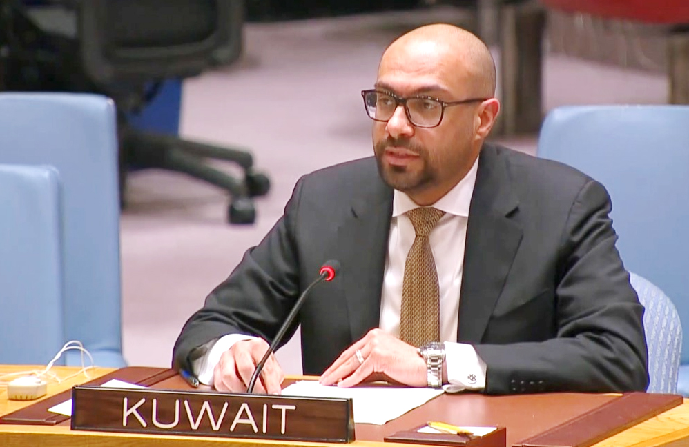 السكرتير الأول بوفد دولة الكويت الدائم لدى الأمم المتحدة فهد حجي