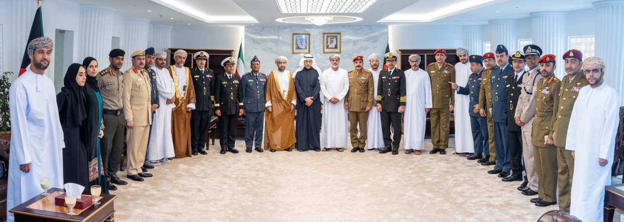 Speaker Al-Sadoun receives Omani Ambassador, Nat'l Defense college delegation