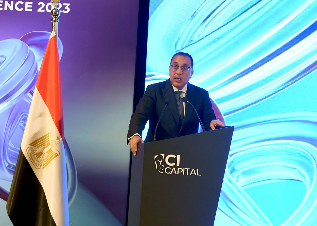 رئيس الوزراء المصري يلقي كلمة افتتاحية امام مؤتمر  سي آي كابيتال للاستثمار في منطقة الشرق الأوسط وشمال افريقيا