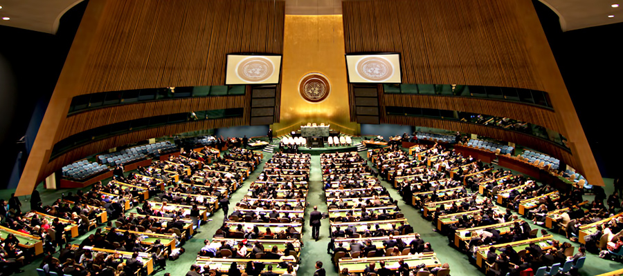 الجمعية العامة للأمم المتحدة خلال إحدى جلساتها السابقة