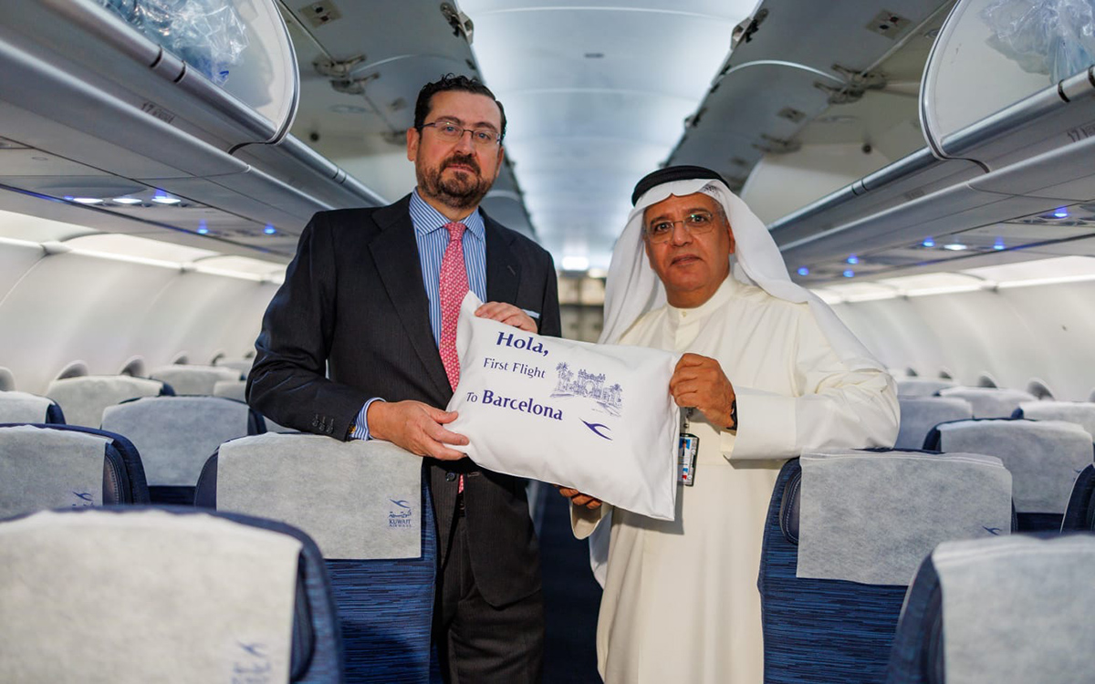 KUNA Kuwait national carrier launches direct flights to Barcelona