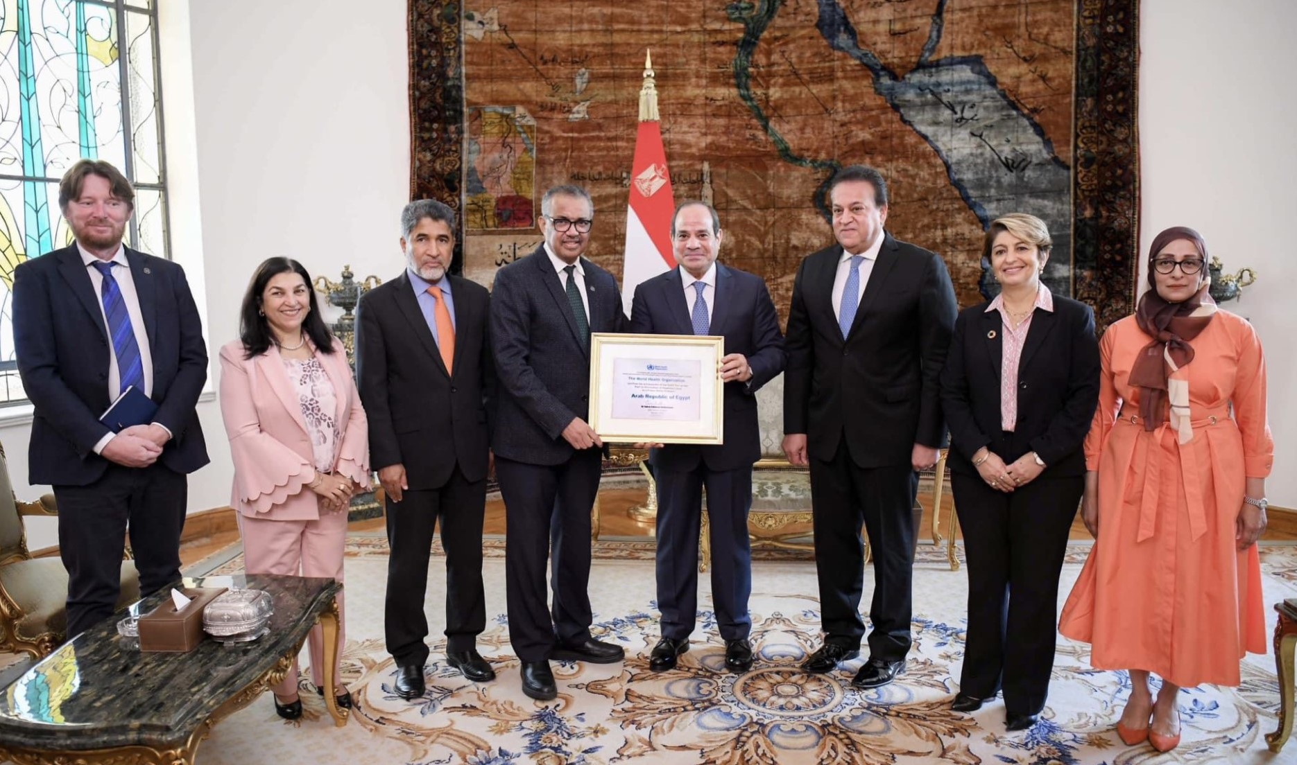  President El-Sisi receives WHO Director-General Dr. Tedros Adhanom 