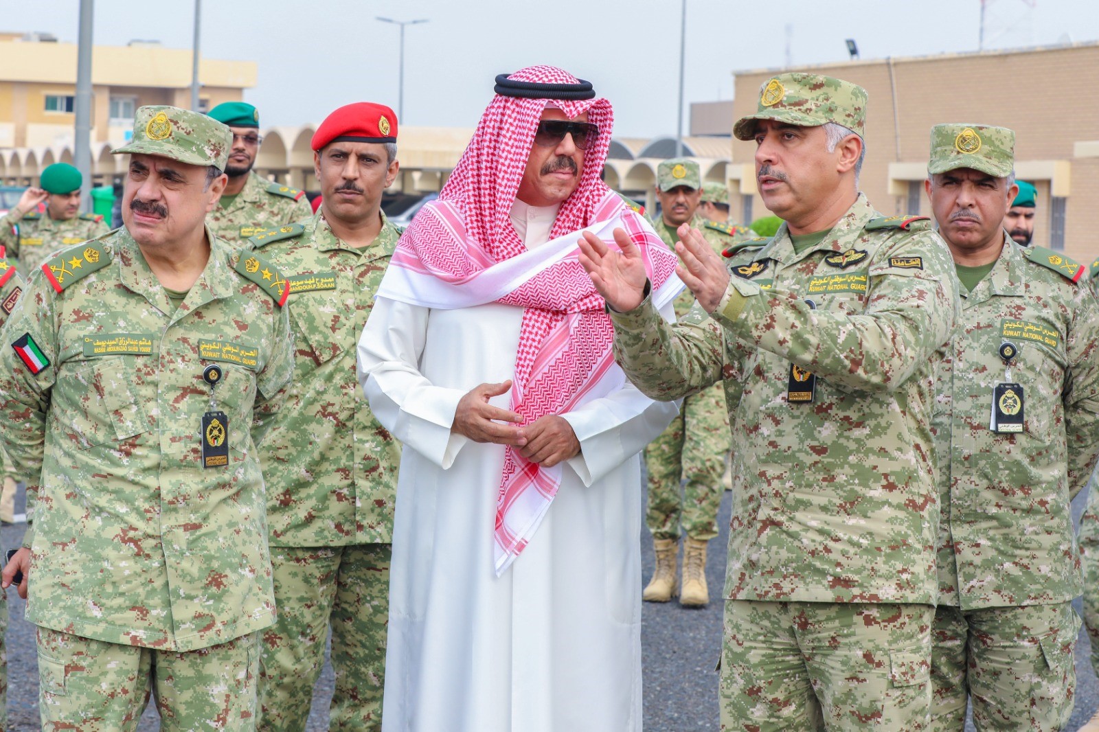 Deputy Commander of Kuwait National Guard (KNG) during his visit to the protection and support command
