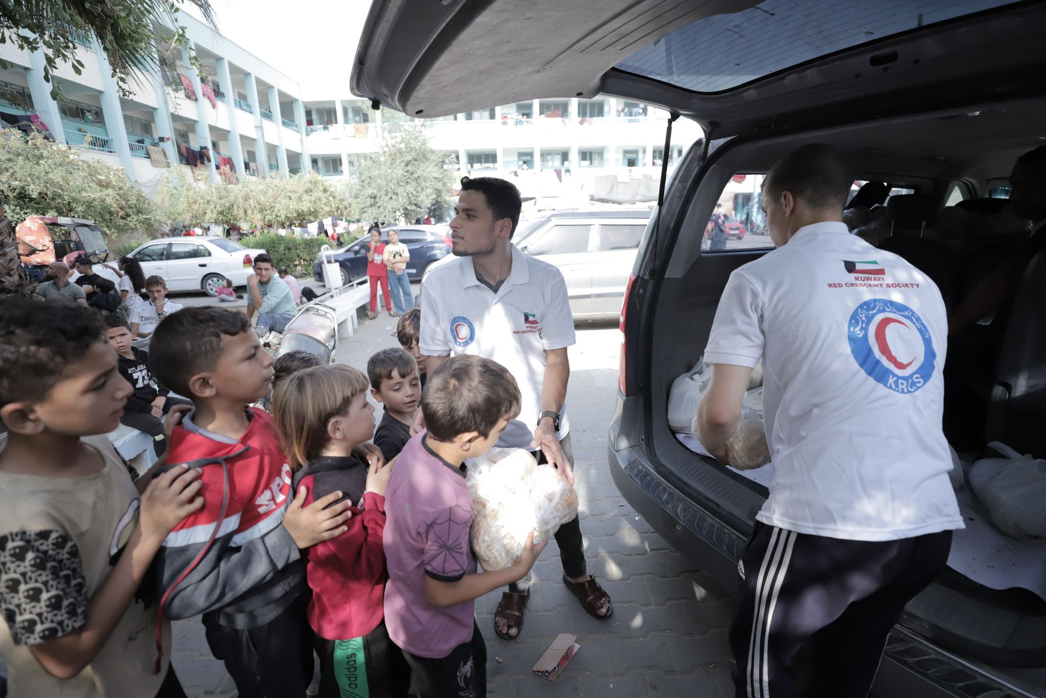 KRCS continues to support Palestinians in Gaza