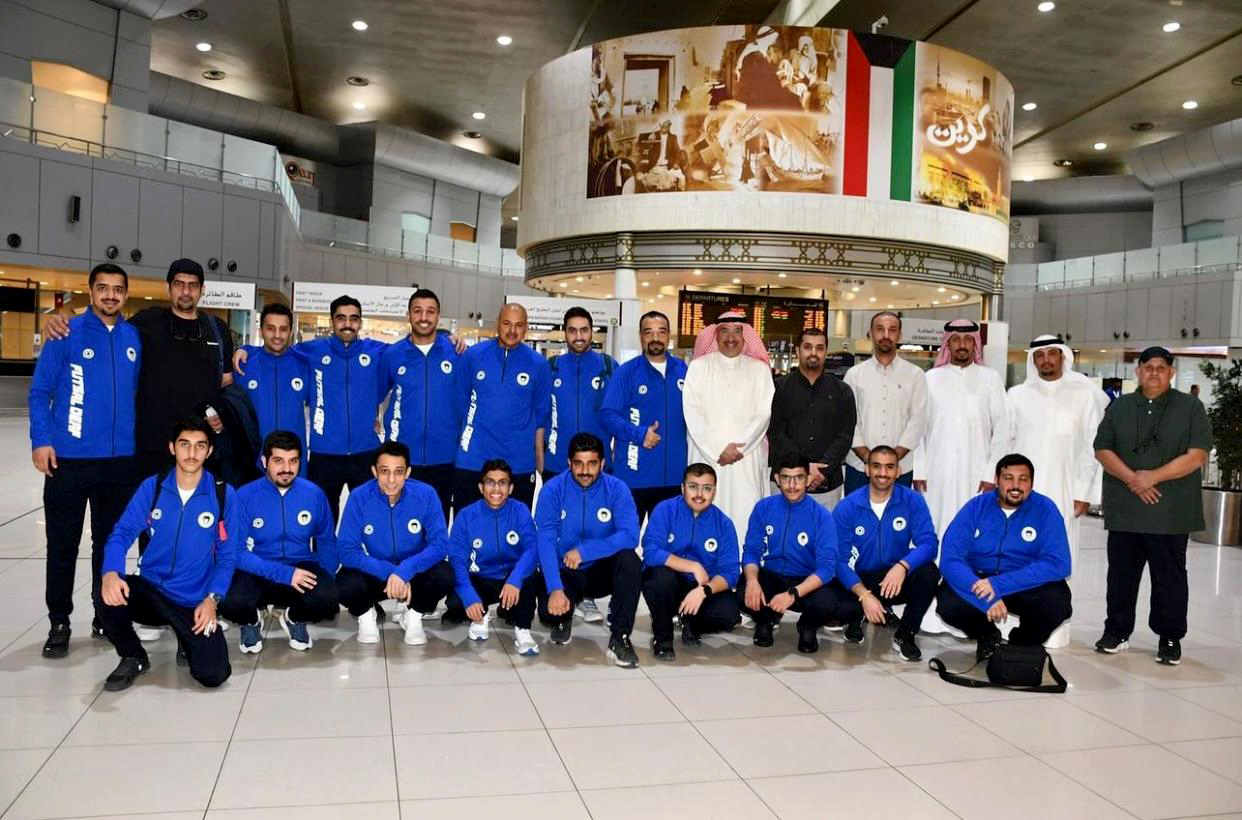 The Kuwaiti hearing-impaired sports team and delegation