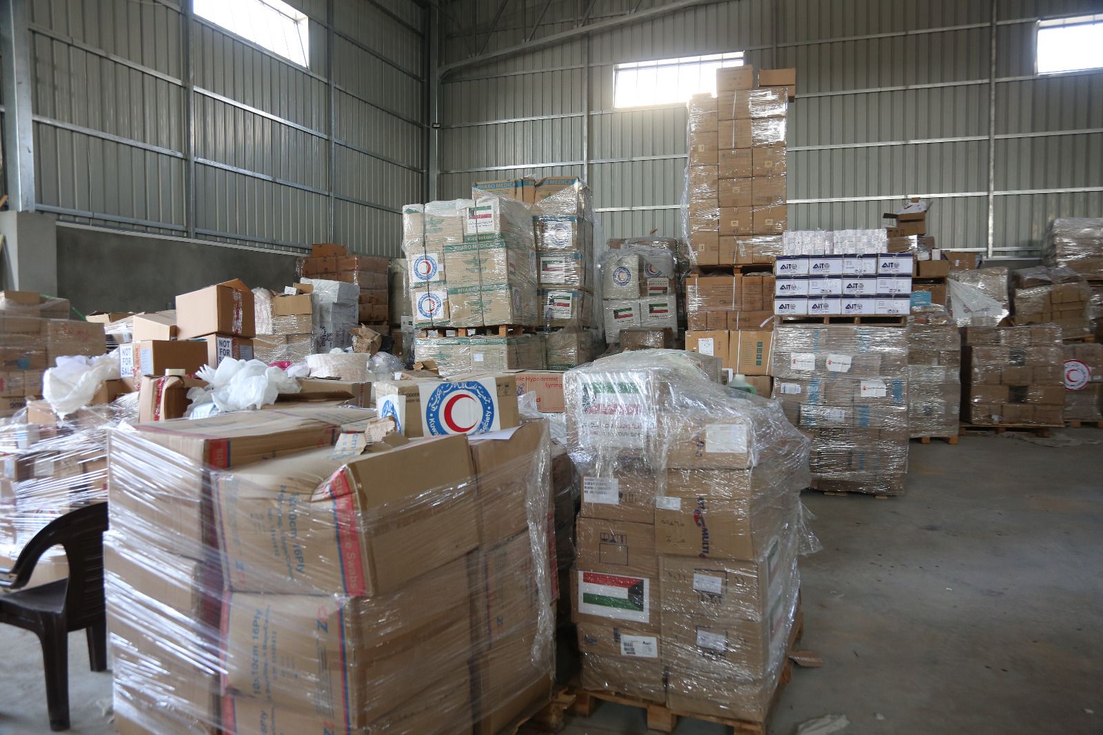 KUNA KRCS first medical aid supply arrives in Gaza
